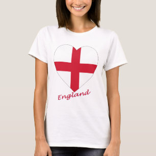 Camiseta England Flag Heart