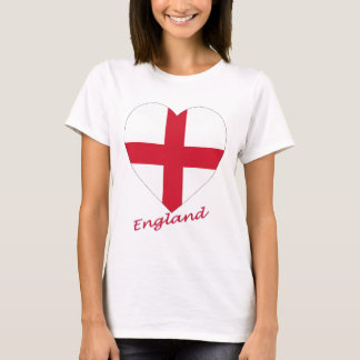 Camiseta England Flag Heart