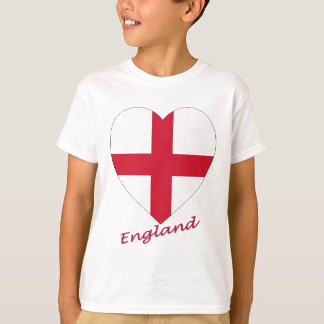 Camiseta England Flag Heart (Frente)