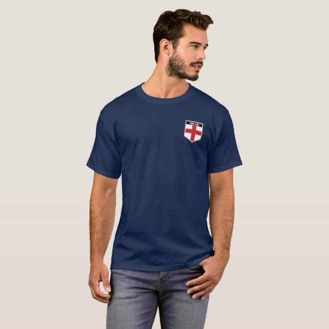 Camiseta England Flag Shield T-Shirt (Frente Completa)