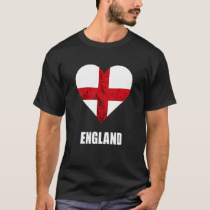 Camiseta England Heart English Roots England Flag Rua Georg