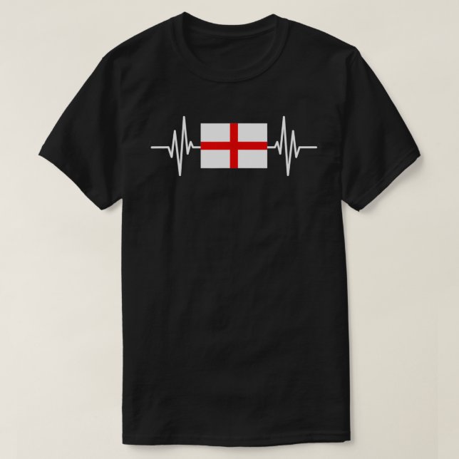 Camiseta England Heartbeat  (Frente do Design)