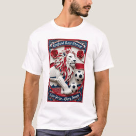 Camiseta England Lion Strike Soccer, Football Pride Gift