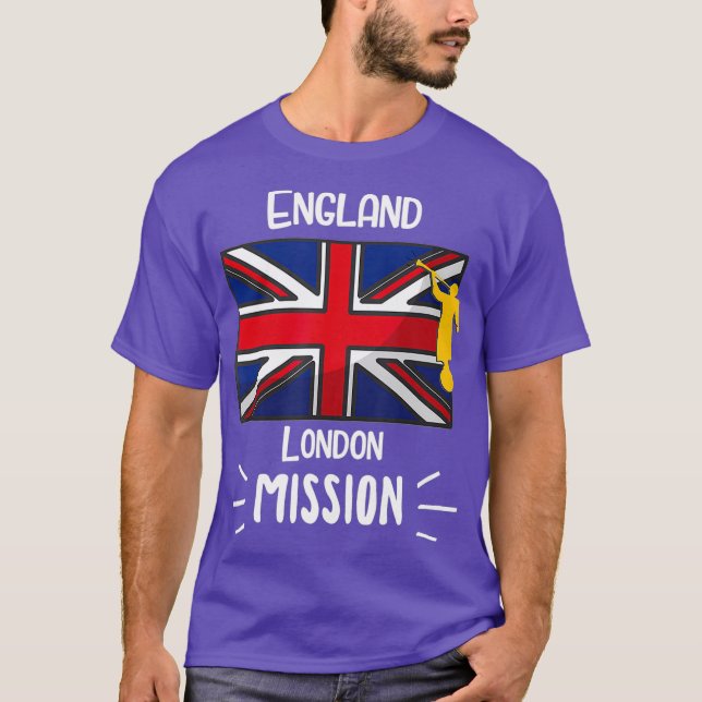 Camiseta England London Mormon LDS Mission Missionary (Frente)