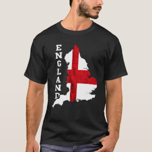 Camiseta England Map Rua George's Cross English Flag