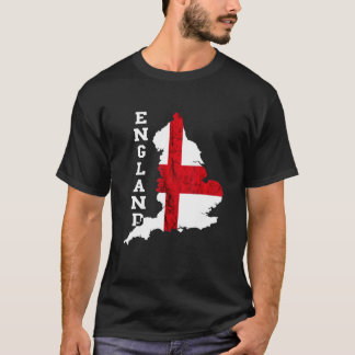 Camiseta England Map Rua George's Cross English Flag