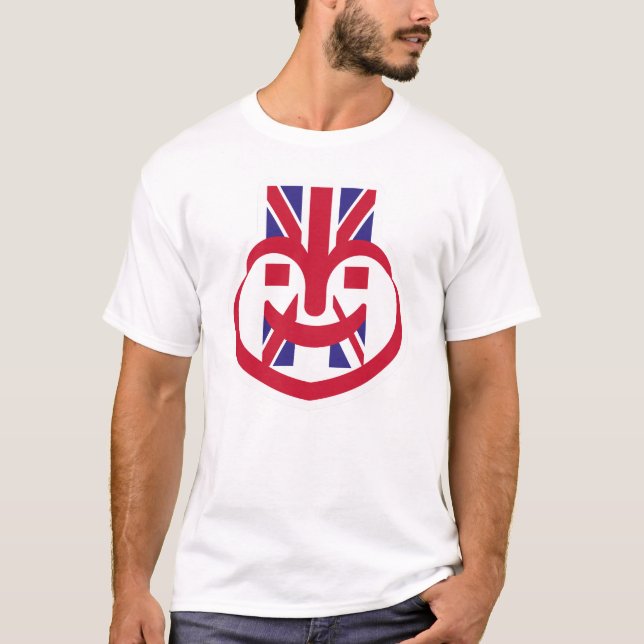CAMISETA ENGLAND UK FACE HEART BY MASANSER (Frente)
