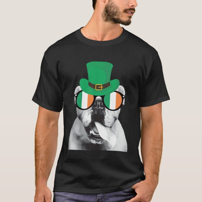 Camiseta English Bulldog St Patrick s Day  for Bulldog (Frente)