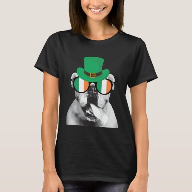 Camiseta English Bulldog St Patrick s Day  for Bulldog (Frente)