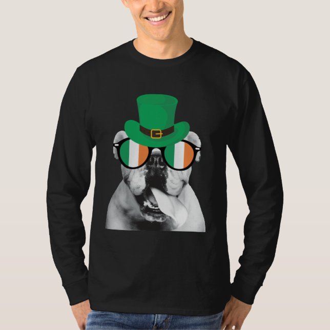 Camiseta English Bulldog St Patrick s Day  for Bulldog (Frente)
