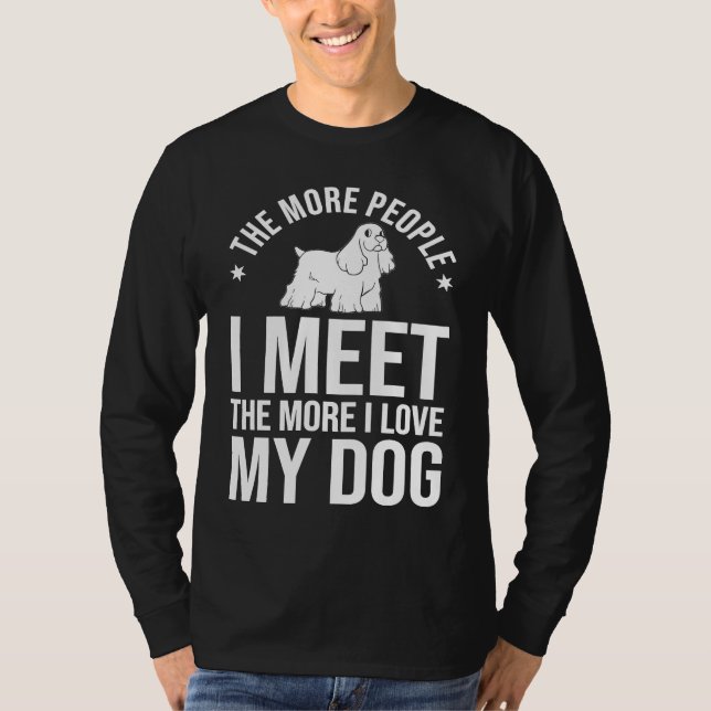 Camiseta English Cocker Spaniel Dog  Puppies Owner Lover (Frente)