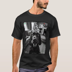 Camiseta English Cocker Spaniel Pega Papai Noel Na Câmera X