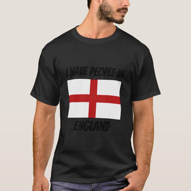 Camiseta English Flag I Have People in England (Frente)