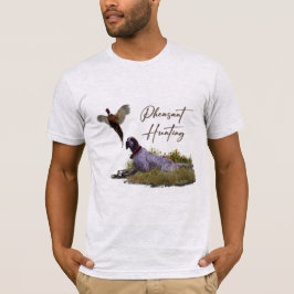 Camiseta English Setter , caça aos faasant