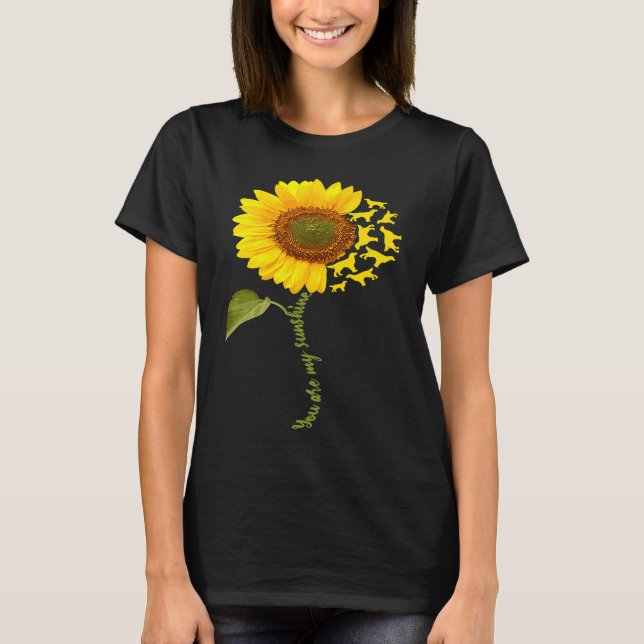 Camiseta English Setter Sunflower (Frente)