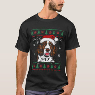 Camiseta English Springer Spaniel Christmas Ugly Sweater Do