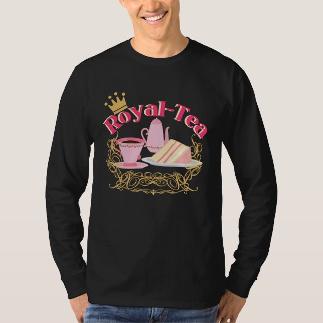 Camiseta English Tea Party Royalty Pun Tea (Frente)