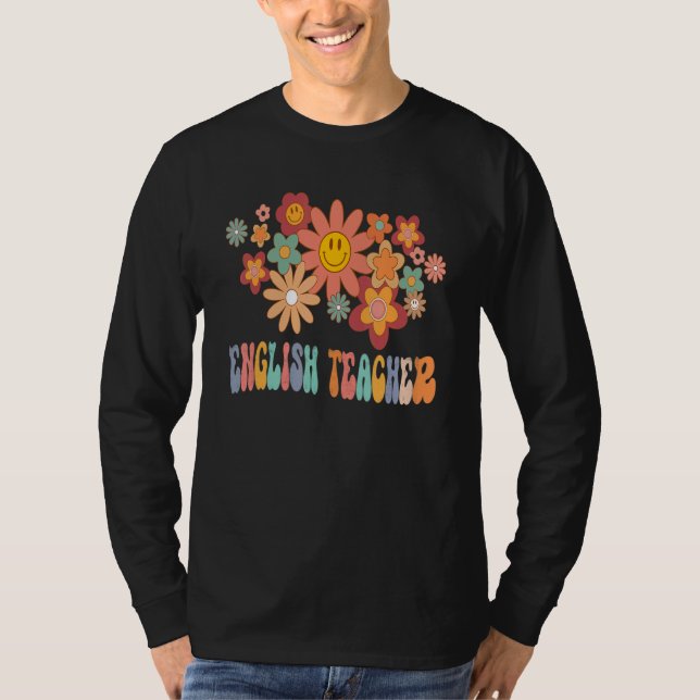 Camiseta English Teacher Rainbow Back To School Appreciatio (Frente)