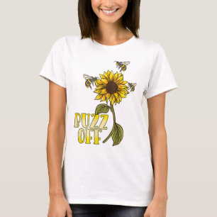 Camiseta Engraçada abelha amante palavra arte burra