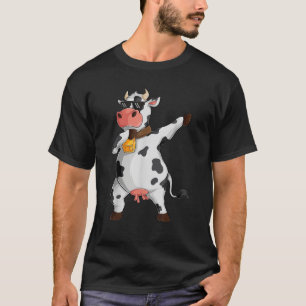 Camiseta Engraçada Amante de Vaca Fazendo Vaca Menina