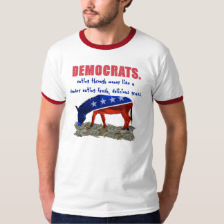 Camiseta engraçada anti-Obama e anti-Democrata mas