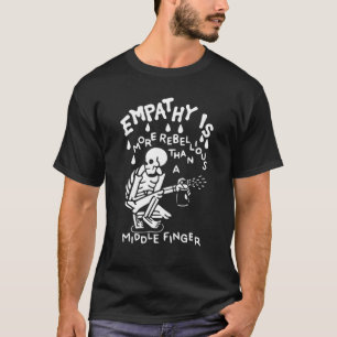 Camiseta Engraçada Apatia Por Pulverização Do Esqueleto 