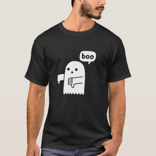 Camiseta Engraçada Ataque O Fantasma Gritando Desaprovação