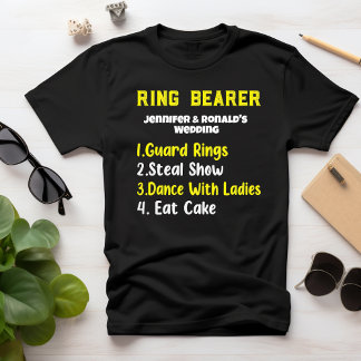 Camiseta Engraçada Bearer T-shirt Nome do Casal