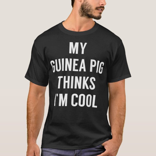 Camiseta Engraçada-Camisa-Suína Presente-Guiné-Suí (Frente)