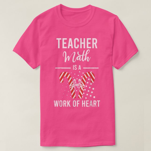 Camiseta Engraçada Caneta de Natal Trabalhando com Teac de  (Frente do Design)
