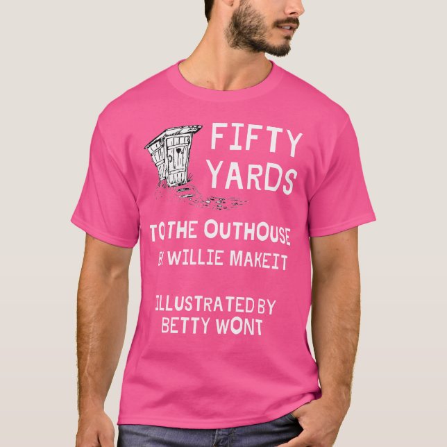 Camiseta Engraçada Cara Outhouse Pai Humor Vernuda Cabeça (Frente)