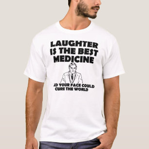 Camiseta Engraçada Carinha Divertida Melhor Remédi