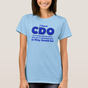 Camiseta engraçada CDO TOC