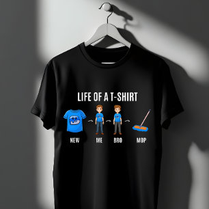 Camiseta Engraçada Ciclo de Vida Humor