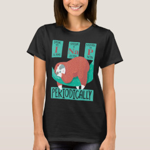 Camiseta Engraçada Ciência Lata Eu Canto Periodicamente Lút