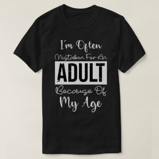 Camiseta Engraçada citação Adulta Estou muitas vezes engana