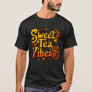 Camiseta Engraçada citação de chá doce com vintage, procure
