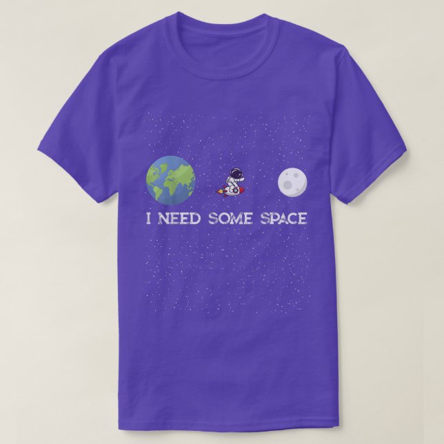 Camiseta Engraçada citação de ficção científica, preciso de (Frente do Design)