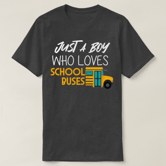 Camiseta Engraçada citação de ônibus escolares Apenas Um Me (Frente do Design)