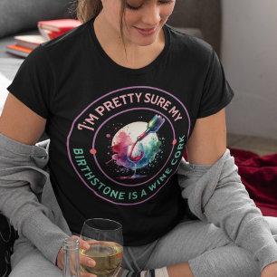 Camiseta Engraçada citação de vinho para mulheres que amam 