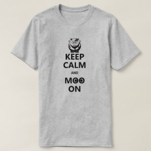 Camiseta Engraçada Citação 'Manter Calmo'