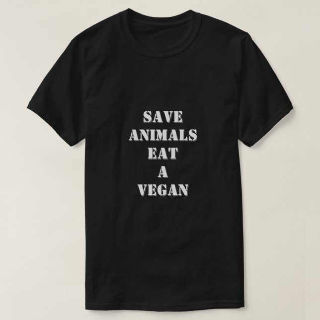 Camiseta Engraçada citação vegana humorística (Frente do Design)