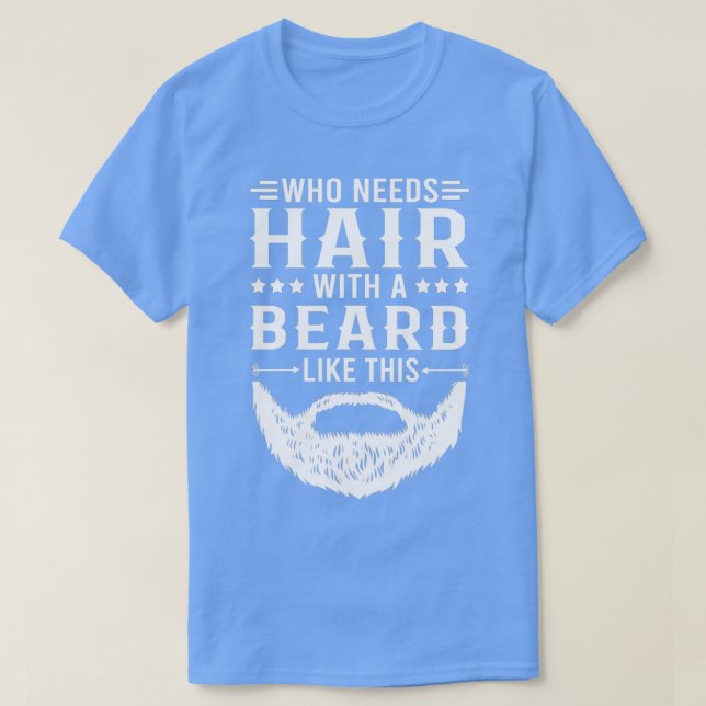 Camiseta Engraçada Coisa Que Precisa De Cabelo Com Uma Barb (Frente do Design)