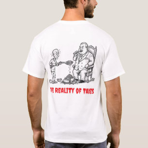 Camiseta engraçada com caricatura política anti-im