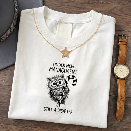 Camiseta engraçada com citação da Coruja Mal-Humor