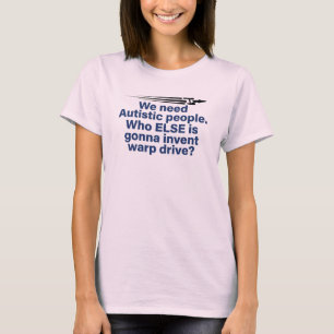 Camiseta engraçada com citação de Autismo Star Tre