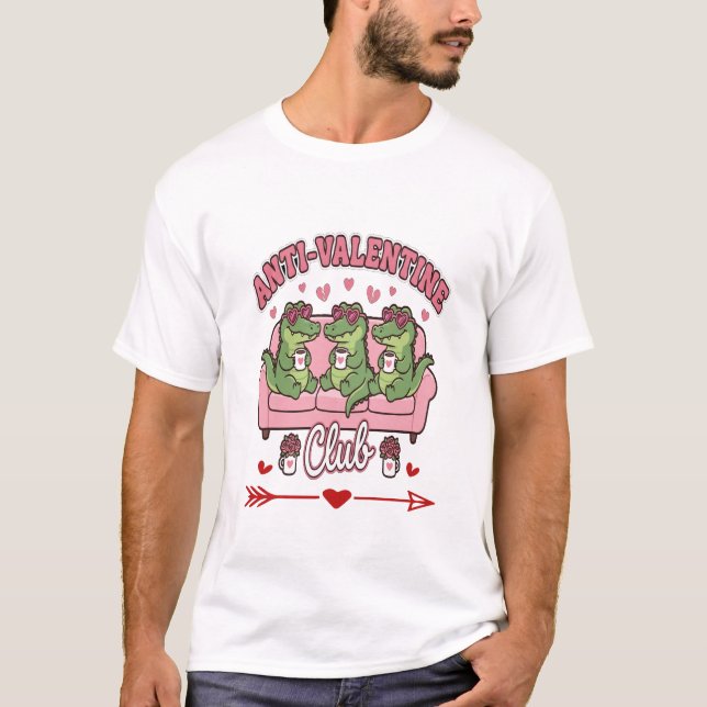 Camiseta engraçada com citação do Anti Valentine C (Frente)