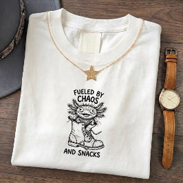 Camiseta engraçada com citação do caos do Axolote