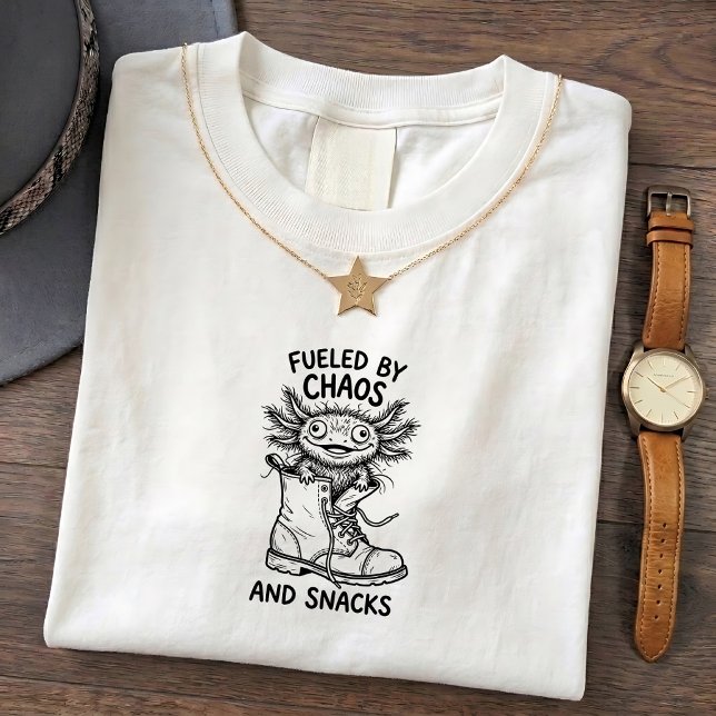 Camiseta engraçada com citação do caos do Axolote (Criador carregado)