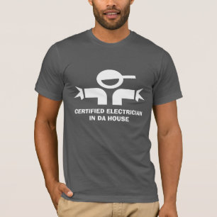 Camiseta engraçada com citação para eletricistas